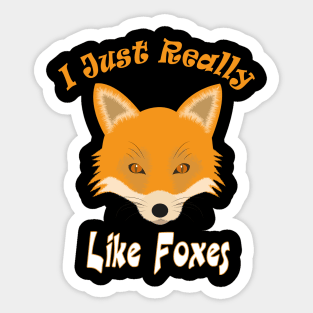 I just really like foxes ok ? Sticker